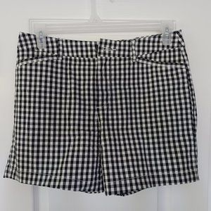B&W gingham shorts, size 8